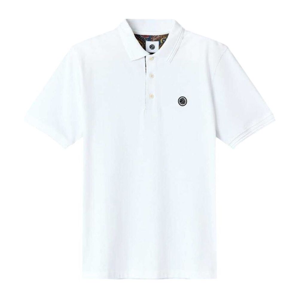 Pretty Green Mens House Paisley Polo Shirt / White